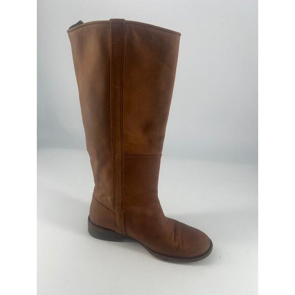 Boden Riding Boot Womens Size 6 37 Brown Leather Boho Western Rodeo Cowgirl - Picture 3 of 9